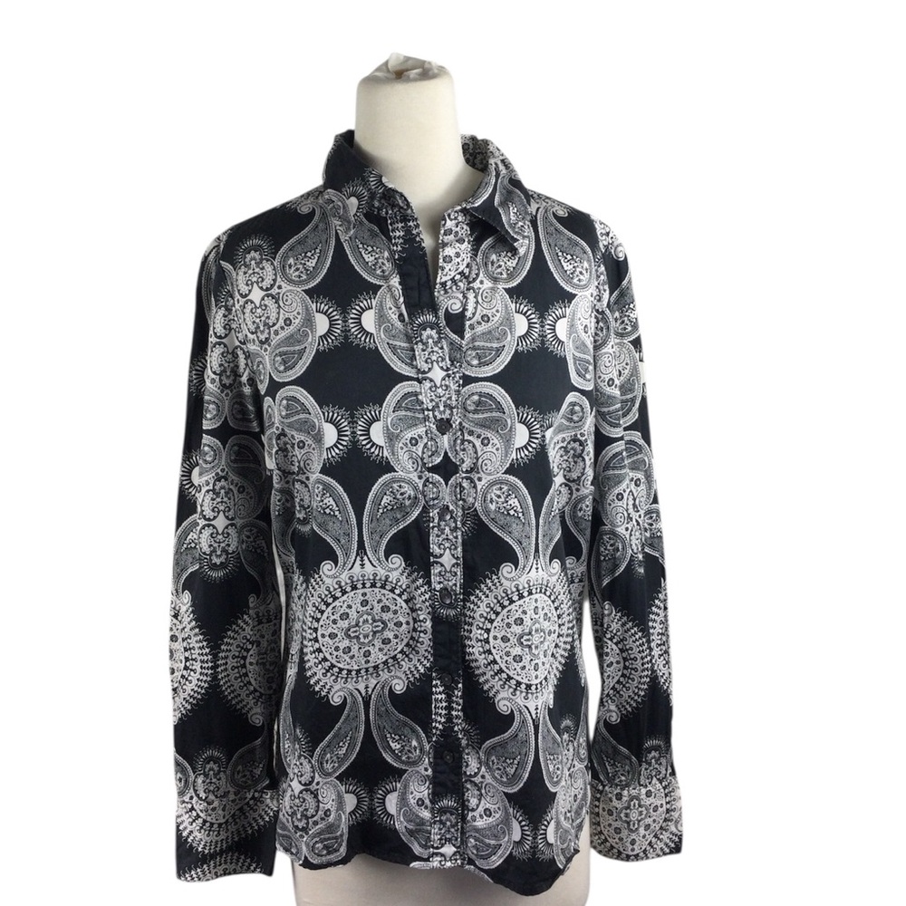 Tommy Hilfiger‎ Paisley Button-Up Shirt, Size M